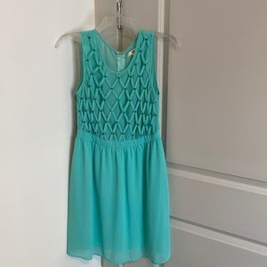 Beaded light green spring dress